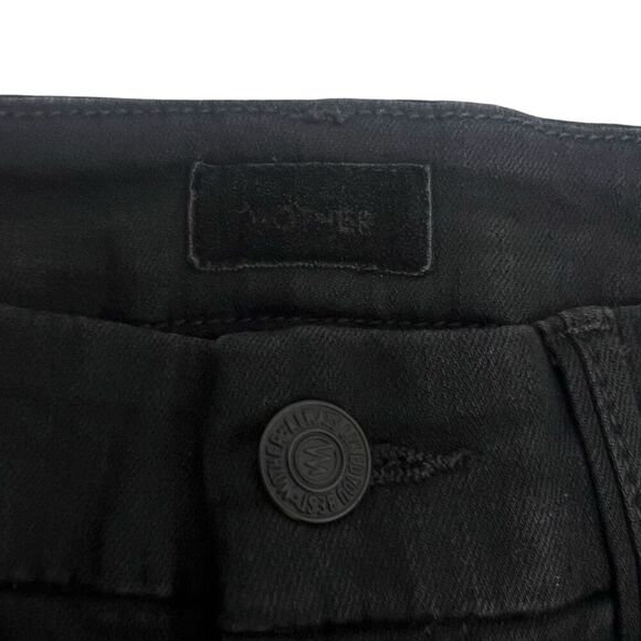 Mother High Waisted Looker Not Guilty One Liner Skinny Jeans Black Women Size 26 - Picture 7 of 12